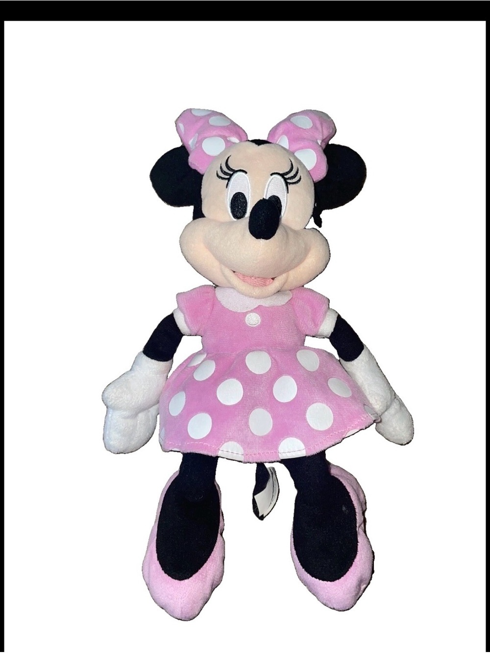 Disney Talking Minnie Mouse Plush - Pink and White Polka Dot Dress